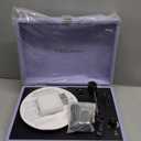 Vinyl Record Player with Builtin Speakers Vintage 3Speed Portable Suitcase Bluetooth Turntables with USB Recording BeltDriven LP Player Support AUX/RCA/Headphone Jack, Purple Leather