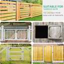 Gate Corner Brace Bracket Anti Sag Gate Kit with Self-Locking Gate Latch, Gate Frame Kit for Wooden Fence/ Corral Gates/ Driveway Gates/ Shed Doors/ Wood Windows, 2 Pack