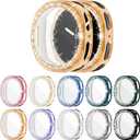 [10-Pack] Bling Watch Screen Protector for Samsung Galaxy Watch8 40mm, Glitter Protection Cases TPU Soft Cover with Sparkly Rhinestones for Galaxy Watch8 40MM(SM-L320)