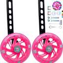 Training Wheels for Bicycle,Flash Mute Wheel Compatible for Bikes of 12-20 Inch 1 Pair