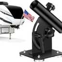 Magnetic Flag Pole Holder for 5th Wheel RV Hitch  Heavy-Duty Magnetic RV Flag Pole Mount for Fifth Wheel, No-Drill Installation, 90 Adjustable Angle, Perfect for Camper and Trailer
