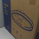 Caged Ceiling Fan Light with Remote, 21" Small Flush Ceiling Light with 3 Enclosed Blades and 6 Wind Speeds for Bedroom, Living Room (1095 Black)