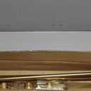 Double Curtain Rods 36-72 Inches for Windows, 1 Inch Diameter Adjustable Heavy Duty Drapery Rod with Aluminum Alloy Brackets and Finials, Modern Stylish Dual Curtains Rod, Brushed Gold