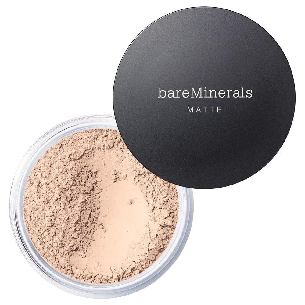 bareMinerals Original Matte Loose Powder Foundation SPF 15, Clean Mineral Powder Face Makeup, Sheer-to-Full Coverage, Reduces Shine, Talc-Free, Non-Comedogenic, Vegan (05 Fairly Medium)