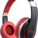 ELECDER i41 Kids Headphones, Headphones for Kids Children Girls Boys Teens Foldable Adjustable On Ear Headphones with 3.5mm Jack for Cellphones Computer MP3/4 Kindle School(Red/Black)