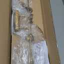 Bathroom Light Fixtures, 4-Light Black and Gold Bathroom Vanity Lights with Metal Shade, 30" Large Modern Farmhouse Vanity Light Over Mirror for Bathroom, Bedroom