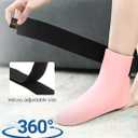 highco Ankle Ice Pack Wrap for Swelling and Injuries Recovery,Reusable Gel Ice Pack for Foot and Ankle,Ice Cold Compression Sock for Foot Heel Wrap,Tendonitis,Plantar Fasciitis,Swelling,Sprained,Pink