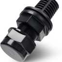 CIPU Sand Filter Drain Plug Replacement, Pool Sand Filter Drain Cap for Above Ground Pool Sand Filter Systems, Black Plastic Drain Plug Accessory for Pool Filter Maintenance
