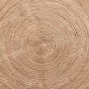 4x4, 5x5, 6x6,feet Natural Jute Scallop Round Rug, Floor Scalloped Edge Rug Braided Boho Eco Large Circular Handmade Area Rugs