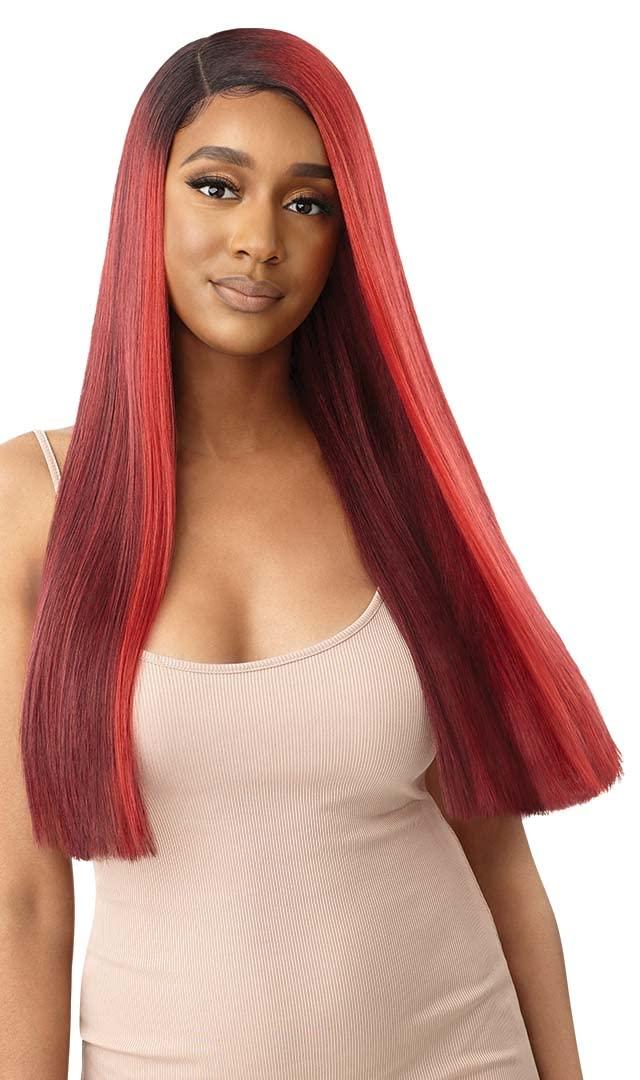 Outre Color Bomb Synthetic HD Lace Front Wig - INANNA, Long Straight Hair Wigs with High Heat Resistant Wigs (DRSDSSUNFINI)