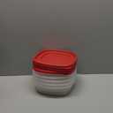 Rubbermaid 7J71 Easy Find Lid Square 9-Cup Food Storage Container and Lid (Pack of 4)