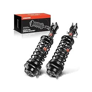 Front Pair (2) Complete Strut & Coil Spring Assembly Compatible with Kia Rio 2002 2003 2004 2005, Driver and Passenger Side