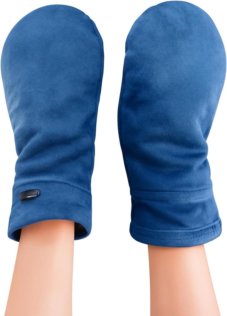 Doctor Developed Compression Gloves for Women and Men, Open-Finger Arthritis Gloves, Typing Gloves, Arthritis & Carpal Tunnel (Blue)