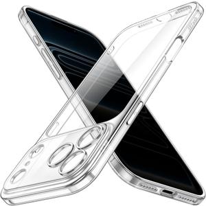 JETech Slim Case for iPhone 17 Pro Max 6.9-Inch with Camera Lens Full Protection, Ultra-Thin Lightweight Clear Minimalist Protective Phone Cover (Clear)