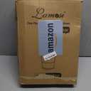 Lamosi 100 Pack 16 oz Clear Plastic Cups with Lids and Straws, Disposable Plastic Coffee Cups with Lids for Iced Coffee, Cold Beverages, Smoothies and To-Go Drinks