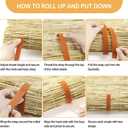 DoubleFill 2 Pcs Bamboo Shades Outdoor Reed Roll up Blinds 60" W x 72" H Blackout Sunshade Cordless Bamboo Blinds for Home Porch, Patio & Windows Decor Shutters Sunlight Privacy Screen(Natural)