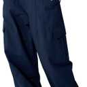 Rolanko Girls Cargo Pants Wide Leg Streetwear Kids Pants with Pockets Trendy Jogger Trousers 160