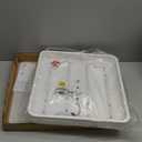 Ganeed LED Flush Mount Ceiling Light,15.7 inch 36W Modern Ceiling Lamp Square,6500K Cool White Lighting Fixture for Living Room/Kitchen/Bedroom/Dining Room,White