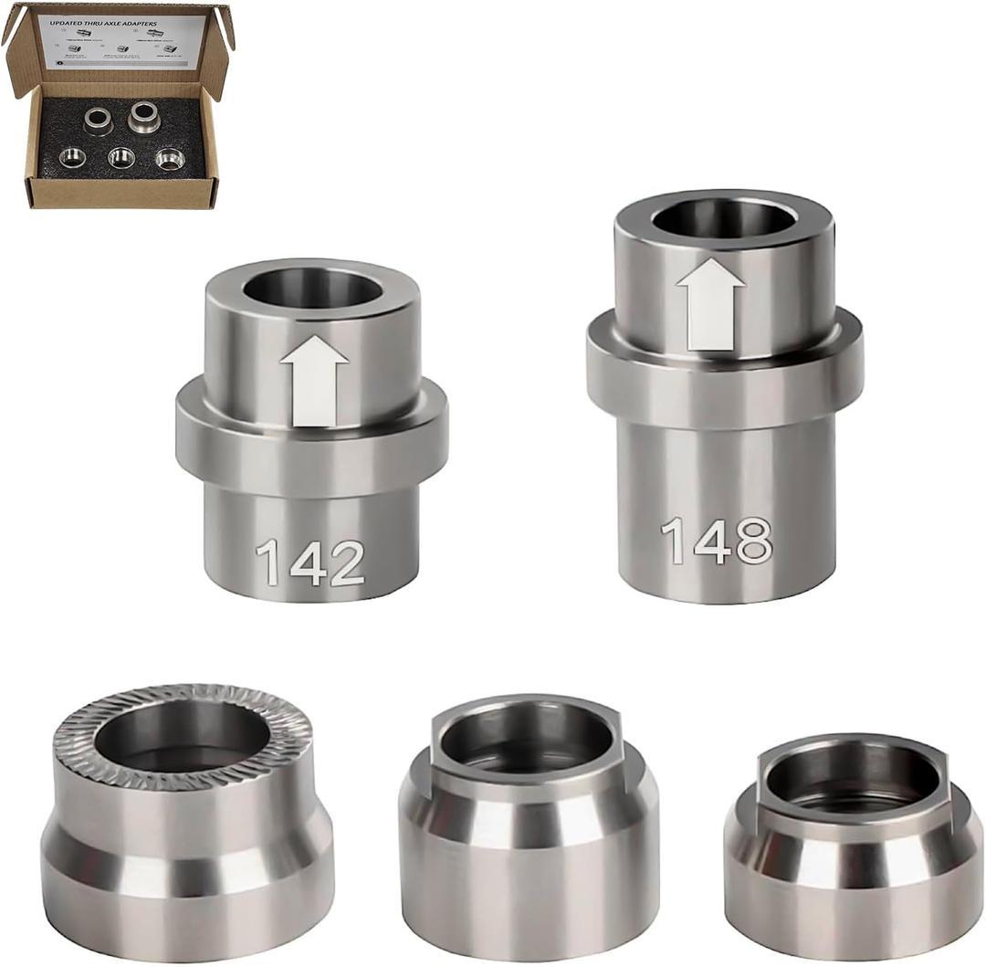 KICKR Thru Axle Adapter Kit Compatible with Wahoo KICKR CORE and KICKR V4 and Newer Models KICKR Thru Axle Kit, Stainless Steel Kit for Enhanced Durability