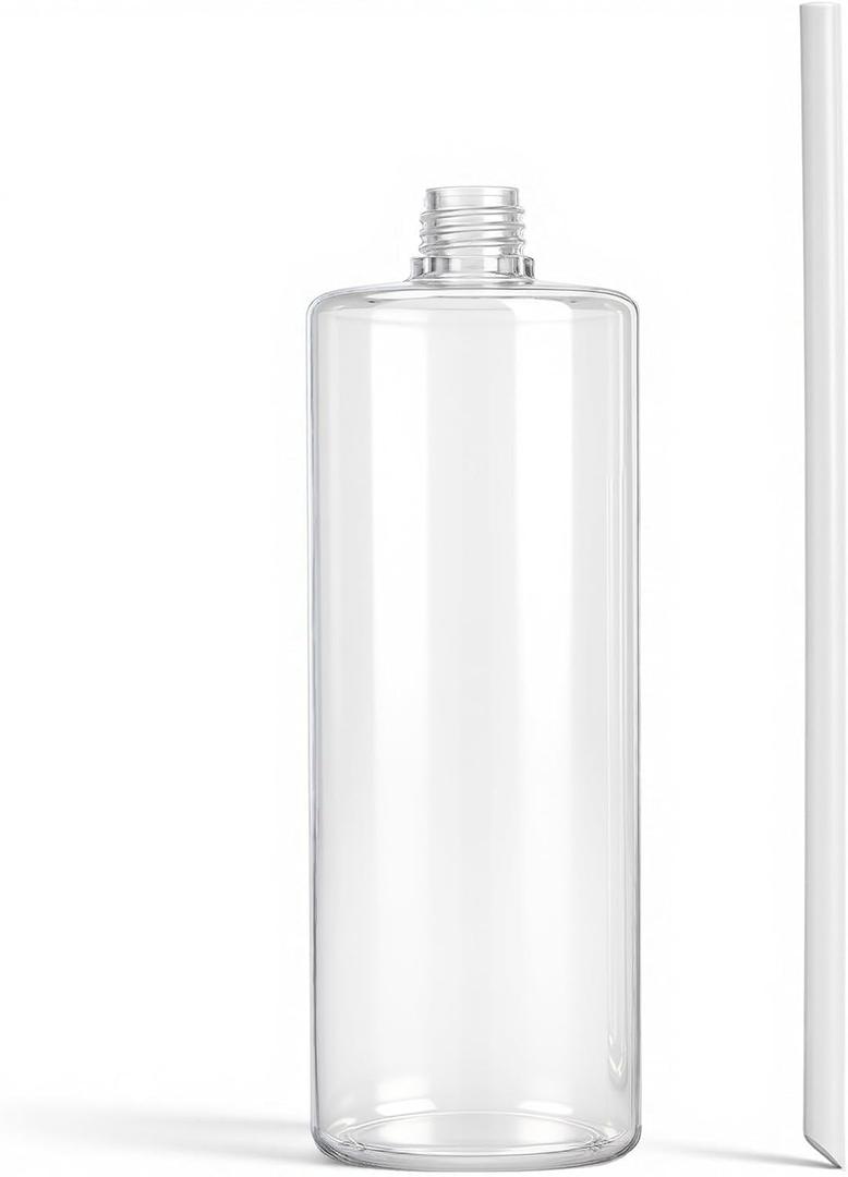 Updated Soap Dispenser Bottle for Kitchen Sink Replacement 500 ML/17 oz Under Sink Soap Dispenser Bottle with Straw Suitable for Dishwashing Liquid Hand Lotion