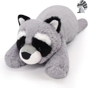 Weighted Raccoon Plush,17in Raccoon Stuffed Animal Weighted Plushie Doll Toy for Kids Boys Girls,Hugging Plushie,Gift for Birthday Halloween Christmas