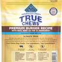 Blue Buffalo True Chews Dog Treats, Made in the USA with Natural Ingredients, Beef Burger Recipe, 10-oz Bag (EXP 07/19/26)