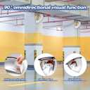 Suzile 2 Pcs 18 Inch Acrylic Quarter Dome Mirror Convex Corner Mirror