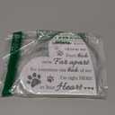 Maitys Pet Memorial Gifts Bereavement Remembrance for Loss of Dog Cat Sympathy Condolence Gifts Heart Shaped Wood Sign When Tomorrow Starts Without Me Wooden Plaque for Table Desk Decor(White)