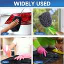 2 Pack Car Drying Towel 1200GSM Microfiber Drying Towels for Autos Trucks 36" x 24" and 16" x 16" Twisted-Loop Microfiber Cleaning Cloth with Car Wash Mitt and Detailing Brush Wash Kits