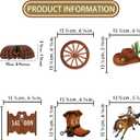 Western Party Decorations, Yee Haw Cowboy Theme Party Decorations Kit for Boys Birthday Cowboy Baby Shower Birthday Party Decor