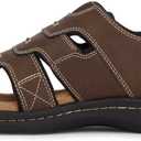 DOCKERS Searose Fisherman Mens Sandals Outdoor Comfort Memory Foam Sandals for Men (14, Briar)