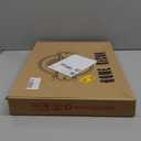 Spsyrine Serving Tray with Handles, Plastic Decorative Tray for Coffee Table, Living Room, Home Decor, Golden Lily