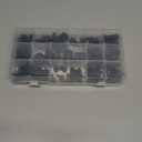 160 PCS Black Automotive Rubber Bumper Assortment, Rubber Stop Bumper Stopper Compatible With GM Ford and Chrysler Replace 20030, 8210, fit many models