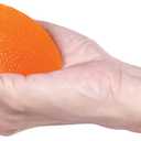 Rehabilitation Advantage Football Shaped Hand Exerciser, Firm, Orange