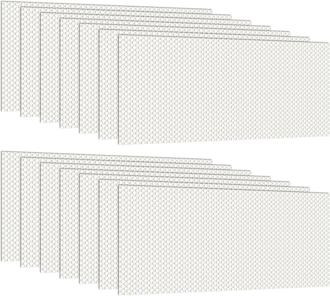 Pangda 14 Pack Replacement Fluorescent Light Covers 22.5 x 46.5 Inch Clear Acrylic Ceiling Lighting Panel Flat Sheet for Overhead Fixtures