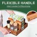 Napkin Holder, Napkin Holders with Built-in Salt Pepper Shakers Caddy, Acacia Wood Napkins Dispenser for Dining Table Countertop, Upright Paper Stand - Keep Your Kitchen Tidy & Organized