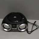 KLIM B3 Portable CD Player Boombox with FM Radio, Bluetooth, USB, AUX, and FM Radio Dual Speakers, EQ Sound Effects, 20 Preset Stations, Compact and Lightweight