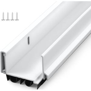 FoldTier 1 Pcs 36'' U Shaped Door Sweep for Bottom of Exterior Door, White