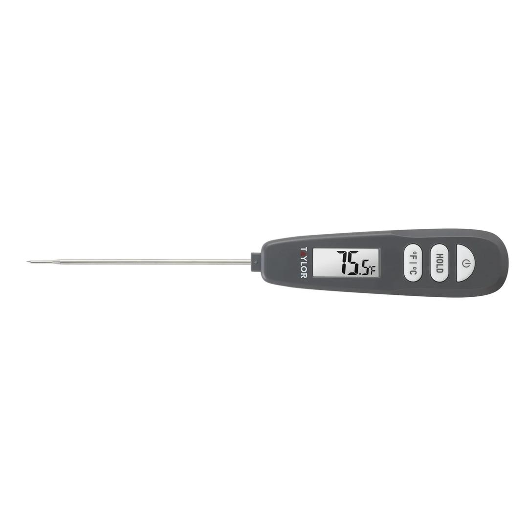 Taylor Digital Turbo Instant Read Thermocouple Meat Food Grill BBQ Cooking Kitchen Thermometer, Folding Probe