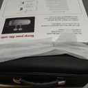 Fireproof Document Box with Combination Lock - Fire & Water Resistant Hard Case Safe Box for Important Documents, Certificates, Laptops, Passports (Black)