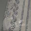 BGment Navy Blue Vintage Floral French Country Curtains 84 Inch Length for Living Room Boho Print Light Filtering Window Curtains & Drapes for Farmhouse Rustic, Each 52 Inch Wide, 2 Panels Set