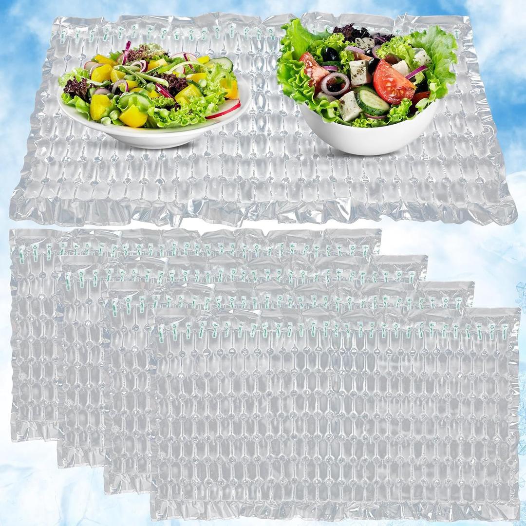 Reallnaive Reusable Freezable Ice Mat Sheets for Coolers Flexible Ice Packs for Food Trays, Cheese Boards, Deli Meats, Veggie Plates, Sushi, Party Platters