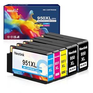 950XL 951XL Combo Compatible for HP 950 XL 951 XL Ink Cartridge Replacement for HP OfficeJet Pro 8600 8610 8620 8100 8630 8660 8640 8615 76DW 251DW (2 Black, 1 Cyan, 1 Magenta, 1 Yellow)