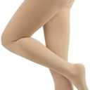 Compression Pantyhose Stockings for Women Men, 20-30 mmHg Medical Graduated Support Opaque Closed Toe Hose Tights XXL