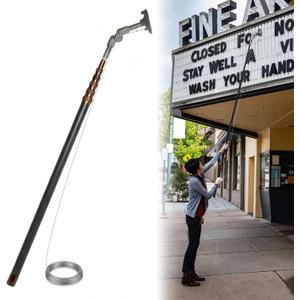 4.2ft - 19.7ft Readerboard/Marquee Sign Letter Change Arm Pole with Changing Sign Letters Cup, Safe, Stable, and Easy to Use