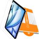 PandaShield 2-Pack Screen Protector for iPad Air 11 Inch M4/M3/M2 (2026/2025/2024, 8th/7th/6th Generation), Easy Installation Box, 9H Shatterproof Tempered Glass, Dust & Bubble-Free, Ultra HD Clarity