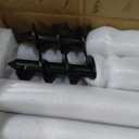String Light Poles for Outside 4 Pack, 10.5 Feet Outdoor String Lights Poles for String Lights, Backyard Patio Light Poles for Bistro Party Wedding, Metal Outdoor String Light Pole