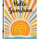 6 x Hello Sunshine Summer Garden Flag 12x18 Inch | Double Sided Holiday Burlap Yard Flag for Outdoor Decoration