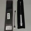 Summoner Telescopic Candle Arc Lighter Electric Rechargeable USB Plasma Lighter Perfect Fire Starter Lighter for BBQs Home Kitchen Outdoor Camping Hiking Cooking Fireworks (Silver)