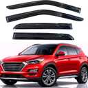 KPY Rain Guards Fit for 2016-2021 Hyundai Tucson, Out-Channel Window Visors Vent Wind Deflectors 4PC, Car Accessories for 16-21 Hyundai Tucson